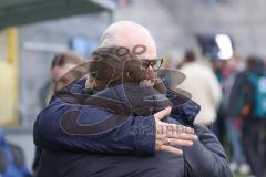 3. Liga - Saison 2025/26 - Waldhof Mannheim  -  FC Ingolstadt 04 - Vorsitzender des Vorstandes Peter  Jackwerth (FC Ingolstadt 04) - Cheftrainerin Sabrina Wittmann (FC Ingolstadt 04) - Foto: Meyer Jürgen