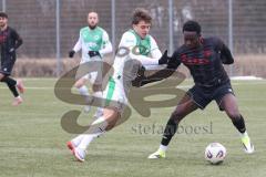 *** Bayernliga Nord - Saison 2025/26 - FC Ingolstadt 04 II - SpVgg Greuther Fürth - Jason Osei Tutu (Nr.11 - FC Ingolstadt II) - Philipp Hack grün Fürth - Foto: Meyer Jürgen