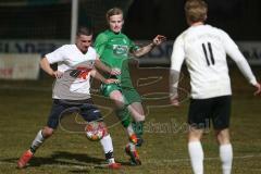 Landesliga - Saison 2024/25 - SV Manching - TSV Wertingen - Max Knöpfle weiss Wertingen - Rainer Meisinger (Nr.8 - SV Manching) - Foto: Meyer Jürgen