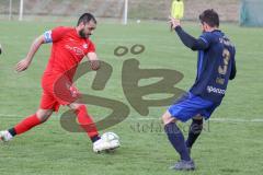 A-Klasse - Saison 2021/22 - SV Zuchering II - SV Haunwöhr - Rodi Al-Ahmad rot Zuchering - Andreas Finkenzeller blau Haunwöhr - Foto: Meyer Jürgen