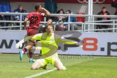 3. Liga; FC Ingolstadt 04 - SV Waldhof Mannheim; Tor Jubel Treffer 2:0 Marcel Costly (22, FCI) Torwart Nijhuis Thijmen (1 SVWM)