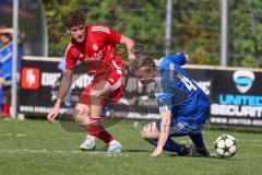 Kreisklasse - Saison 2024/25- Türk SV Ing - FC Arnsberg - Enis Kuqanaj rot Türk SV - Simon Schmidt blau Arnsberg - Foto: Meyer Jürgen