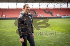 3. Liga; FC Ingolstadt 04 - Neue Trainerin, Pressekonferenz, Cheftrainerin Sabrina Wittman (FCI) in ihrer neuen Wirkunsstätte, Audi Sportpark Portrait