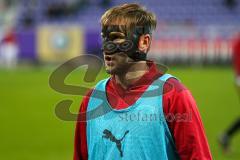 2. Fußball-Liga - Saison 2021/2022 - FC Erzgebirge Aue - Ingolstadt 04 - Michael Heinloth (#17 FCI) - beim warm machen - Foto: Meyer Jürgen