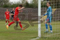 Bayernliga Süd - Saison 2022/2023 - FC Ingolstadt 04 - FC Memmingen - Juan Ignacio Cabrera (Nr.27 - FCI II) mit einer vergebenen Torchance - Tobias Werdich
2 Torwart Memmingen - - Foto: Meyer Jürgen