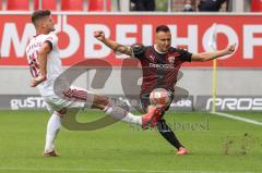 2.BL; FC Ingolstadt 04 - 1. FC Nürnberg - Dominik Franke (3 FCI) gegen Krauß Tom (14 , 1.FCN)