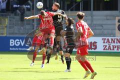 3.Liga - Saison 2022/2023 - SC Freiburg II - FC Ingolstadt 04 -  Patrick Schmidt (Nr.9 - FCI) - Julian Stark (Nr.25 - SC Freiburg II) - - Foto: Meyer Jürgen