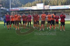 3.Liga - Saison 2023/2024 - SC Freiburg II - FC Ingolstadt 04 - die Spieler bedanken sich bei den Fans - jubel - Foto: Meyer Jürgen
