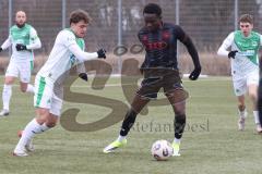 *** Bayernliga Nord - Saison 2025/26 - FC Ingolstadt 04 II - SpVgg Greuther Fürth - Jason Osei Tutu (Nr.11 - FC Ingolstadt II) - Philipp Hack grün Fürth - Foto: Meyer Jürgen