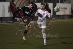 Freundschaftsspiel - Bayernliga Süd - Saison 2022/2023 - FC Ingolstadt 04 - ATSV Erlangen   - Krupa Jeroen schwarz FCI - Skach Marvin weiss Erlangen - Foto: Meyer Jürgen