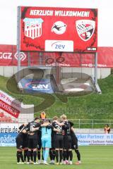 3. Liga; FSV Zwickau - FC Ingolstadt 04; vor dem Spiel Teambesprechung