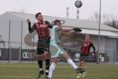 Bayernliga Nord - Saison 2024/25 - FC Ingolstadt 04 II - DJK Ammerthal - Tobias Schröck (Nr.21 - FCI U21) - Kevin Mutove blau Ammerthal - Foto: Meyer Jürgen