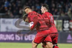 3. Liga; 1. FC Schweinfurt 05 - FC Ingolstadt 04; Tor Jubel Treffer Yann Sturm (7, FCI) Marcel Costly (22, FCI) Jonas Scholz (15, FCI)