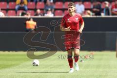 3. Liga; FC Ingolstadt 04 - FC Hansa Rostock; vor dem Spiel Mads Borchers (9, FCI)