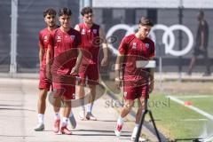 3. Liga; FC Ingolstadt 04 - Trainingsauftakt, erstes Training nach der Sommerpause; Deniz Zeitler (38, FCI) Berkay Öztürk (39 FCI) #Ognjen Drakulic (30, FCI) Emre Gül (5, FCI)