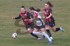 2. Bundesliga Frauen - Saison 2024/25 - FC Ingolstadt 04 Frauen - Eintracht Frankfurt II - Paula Vidovic (Nr.11 - FCI Frauen) - Ivana Slipcevic (Nr.8 - FCI Frauen) - Memminger Emma weiss Frankfurt - Foto: Meyer Jürgen