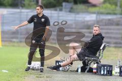 Bayernliga Süd - Saison 2021/2022 - FC Ingolstadt 04 II - Käs Alexander Trainer FCI links - Zurawka Sven Co. Trainer FCI - Foto: Meyer Jürgen