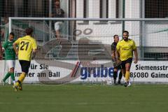 Kreisliga - Saison 2023/2024 - FC Gerolfing - FC Hitzhofen/Oberzell - Der 0:1 Führungstreffer durch Faruk Rencber gelb #6 Hitzhofen - Michael Oblinger Torwart Gerolfing - jubel - Foto: Meyer Jürgen