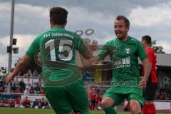 Relegation zur Bezirksliga - TSV Gaimersheim - BC Attaching - Der 1:0 Führungstreffer durch Florian Ihrling grün Gaimersheim - jubel - Denis Janjic grün #15 Gaimersheim - - Foto: Jürgen Meyer