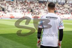 3. Liga; Rot-Weiss Essen - FC Ingolstadt 04; vor dem Spiel Aufwärmtrikot Puma stronger together, Torwart Markus Ponath (40, FCI)