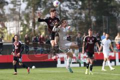 3. Liga - Saison 2023/24 - Testspiel - 1. FC Nürnberg - FC Ingolstadt 04 - Simon Lorenz (Nr.32 - FCI) - Schleimer Lukas (#36 Nürnberg) - Foto: Meyer Jürgen
