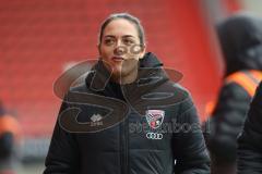 3. Liga; FC Ingolstadt 04 - TSV Havelse; vor dem Spiel Cheftrainerin Sabrina Wittmann (FCI)