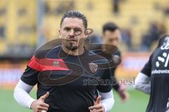 3. Liga; Dynamo Dresden - FC Ingolstadt 04; vor dem Spiel Pascal Testroet (37, FCI)