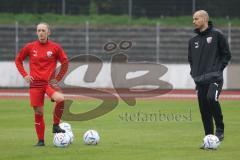 2. Fußball-Liga - Frauen - Saison 2022/2023 - FC Ingolstadt 04 - RB Leipzig - Cheftrainer Miren  Catovic (FC Ingolstadt 04 ) - Mailbeck Alina (Nr.8 - FC Ingolstadt 04 ) - Foto: Meyer Jürgen