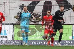 3. Liga; FSV Zwickau - FC Ingolstadt 04; Torwart Marius Funk (1, FCI) schreit