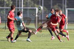 Toto-Pokal; FSV Harthof München - FC Ingolstadt 04; Frederik Christensen (11, FCI) Zweikampf Kampf um den Ball
