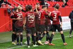 3. Liga; FC Ingolstadt 04 - Hallescher FC; Tor Jubel Treffer Tobias Bech (11, FCI) 1:0 Denis Linsmayer (23, FCI) David Kopacz (29, FCI) Patrick Schmidt (9, FCI) Dominik Franke (3 FCI) Calvin Brackelmann (17, FCI) Marcel Costly (22, FCI)