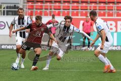 3. Liga; FC Ingolstadt 04 - SSV Ulm 1846; Yannick Deichmann (20, FCI) Brandt Max (23 Ulm) Grözinger David (27 Ulm)