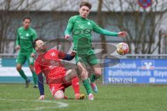 A-Klasse -  Saison 2025/26- TSV Baar/Ebenhausen - SV Manching II - Matthias Lang rot Ebenhausen - Jordi Muntada Knapp grün Manching - Foto: Meyer Jürgen