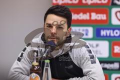 3. Liga; 1. FC Schweinfurt 05 - FC Ingolstadt 04; Pressekonferenz Interview Cheftrainer Victor Kleinhenz (S05)