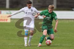 Landesliga - Saison 2024/25 - SV Manching - FC Kempten - Rainer Meisinger (Nr.8 - SV Manching) - Scarvaglieri Luca weiss Kempten  - Foto: Meyer Jürgen