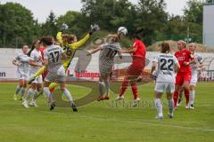 DFB Pokal Frauen Runde 1- Saison 2020/2021 - FC Ingolstadt 04 - SG99 Andernach - Van der Laan Torwart Andernacht - Uzungüney Ebru (#4 FCI) - Foto: Meyer Jürgen