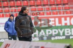 2.BL; FC Ingolstadt 04 - SV Darmstadt 98; Cheftrainer Rüdiger Rehm (FCI) an der Seitenlinie, Spielerbank