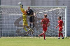 Bayernliga Süd - Saison 2021/2022 - FC Ingolstadt 04 II - SpVgg Hangkofen - Zech Ludwig Torwart (#40 FCI) - Tobias Lermer schwarz Hankofen - Foto: Meyer Jürgen