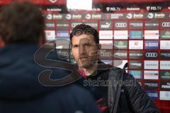 3.Liga - Saison 2022/2023 - FC Ingolstadt 04 -  Dynamo Dresden - Cheftrainer Guerino Capretti  (FCI) nach dem Spiel beim Interview - Foto: Meyer Jürgen