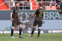 3. Liga; FC Ingolstadt 04 - MSV Duisburg; Tor Jubel Treffer 1:0 Jannik Mause (7, FCI) Moritz Seiffert (23, FCI)