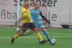 2023_11_12 - 2. Bundesliga - Saison 2023/24 - FC Ingolstadt 04 Frauen - SV 67 Weinberg - Torwart Anna-Lena  Daum (Nr.22 - FCI Frauen) - Wich Lisa gelb Weinberg - Foto: Meyer Jürgen