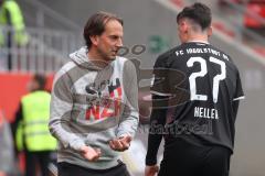 2. Fußball-Liga - Saison 2021/2022 - FC Ingolstadt 04 - Hamburger SV - Cheftrainer FCI Rüdiger Rehm - Thomas Keller (#27 FCI) - Foto: Meyer Jürgen