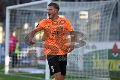 3.Liga - Saison 2023/2024 - SC Freiburg II - FC Ingolstadt 04 - Benjamin Kanuric (Nr.8 - FCI) - Der 4:0 Führungstreffer durch Benjamin Kanuric (Nr.8 - FCI) -jubel - Foto: Meyer Jürgen