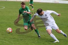 Landesliga - Saison 2024/25 - SV Manching - FC Kempten - Johannes Dexl (Nr.13 - SV Manching) - Alkan Ahmet weiss Kempten  - Foto: Meyer Jürgen
