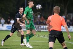 Bezirksliga - Saison 2023/2024 - SV Manching  TSV Rohrbach - Dzenis Seferovic (Nr.6 - SV Manching) - Kaindl Dominik schwarz Rohrbach - Foto: Meyer Jürgen