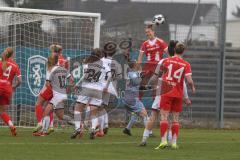 DFB -Pokal Frauen - Saison 2025/26 - FC Ingolstadt 04 Frauen - FC Bayern München - Torwart Anna-Lena Daum (Nr.22 - FC Ingolstadt Frauen I) - Eriksson Magdalena rot Bayern - Foto: Meyer Jürgen