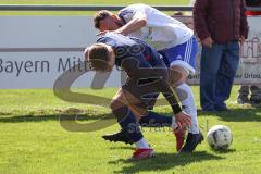 Kreisklasse - SV Hundszell - SV Zuchering - Philip Delanowski #6 blau Zuchering - Marcel Posselt weiss Hundszell - Foto: Jürgen Meyer