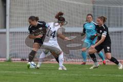 2. Bundesliga Frauen - Saison 2023/24 - FC Ingolstadt 04 Frauen - Turbine Potsdam - Katharina Böhm (Nr.25 - FCI) - Ito Sara weiss Potsdam - Foto: Meyer Jürgen