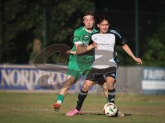Freundschaftsspiel - Saison 2026/27 - TSV Ober/.Unterhaunstadt - FC Gerolfing  - David Wendrich (Nr.14 - FC Gerolfing) - Baha Asici grau Ober./Unterh.stadt  - Foto: Meyer Jürgen