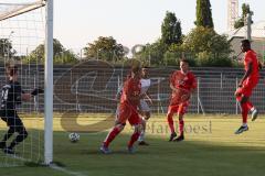 Bayernliga Süd - Saison 2022/2023 - FC Ingolstadt 04 -  TSV Dachau - Der 2:0 Führungstreffer durch Nduka Donald (Nr.4 - Fc Ingolstadt 04 II) - Jubel - Jakob Marco Torwart Dachau - Foto: Meyer Jürgen